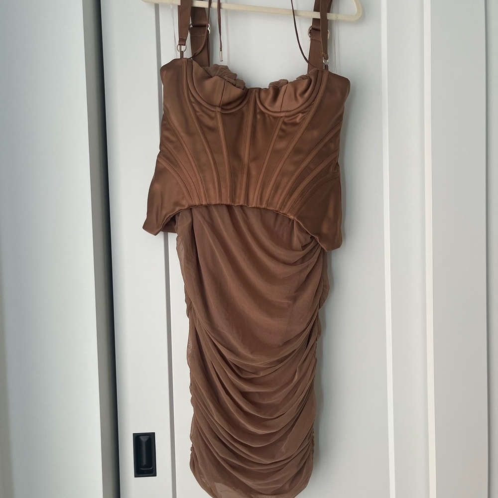 House of CB Talya Brown Dress